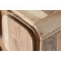 DKD Home Decor Mesita de Noche Cuadrado Moderno Natural Acacia MDF 40 x 50 x 40 cm