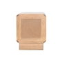 DKD Home Decor Mesita de Noche Cuadrado Moderno Natural Acacia MDF 40 x 50 x 40 cm