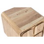 DKD Home Decor Mesita de Noche Cuadrado Moderno Natural Acacia MDF 40 x 50 x 40 cm