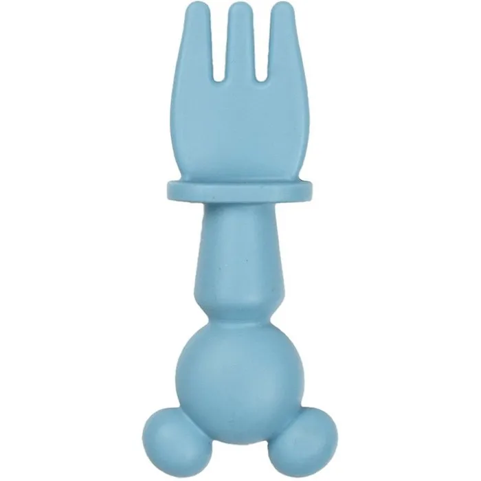 Thermobaby AAAIA11515 - Set de 2 Cubiertos de Silicona - Juego de Cubiertos Mickey