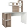 Hanah Home Mesa de Estudio Escandinava Blanca y Córdoba 140x153.8x60cm
