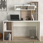 Hanah Home Mesa de Estudio Escandinava Blanca y Córdoba 140x153.8x60cm