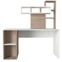 Hanah Home Mesa de Estudio Escandinava Blanca y Córdoba 140x153.8x60cm