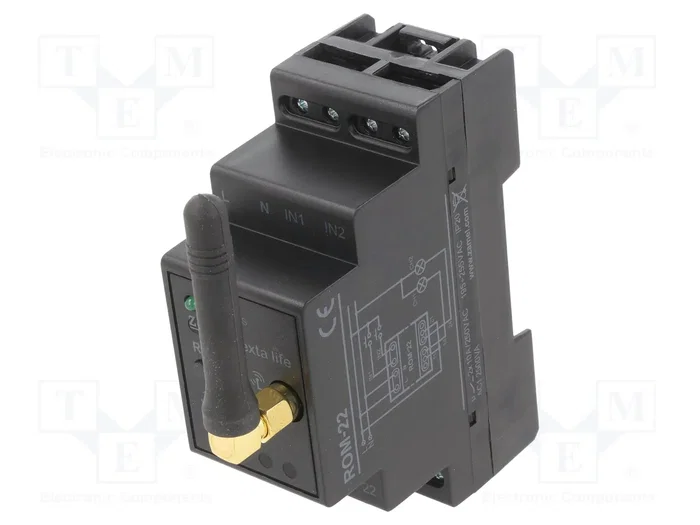 ZAMEL ROM-22 Receptor inalámbrico para raíl DIN EXTA LIFE ZAMEL ROM-22 Receptor inalámbrico para raíl DIN EXTA LIFE