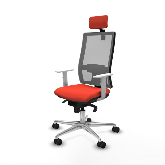 PIQUERAS Y CRESPO Silla de oficina Horna con mecanismo Sincro, Naranja oscuro y Gris PIQUERAS Y CRESPO Silla de oficina Horna con mecanismo Sincro, Naranja oscuro y Gris