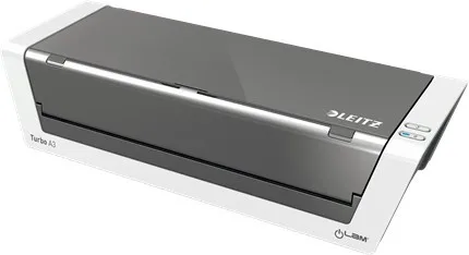 Leitz ILAM Touch 2 Turbo DIN A3 Plastificadora con 4 rodillos, hasta 250 mc, blanco/plata