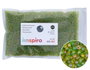 Innspiro Rocalla de Vidrio Redonda Aurora Boreale Verde Aguacate 2,3mm 500g