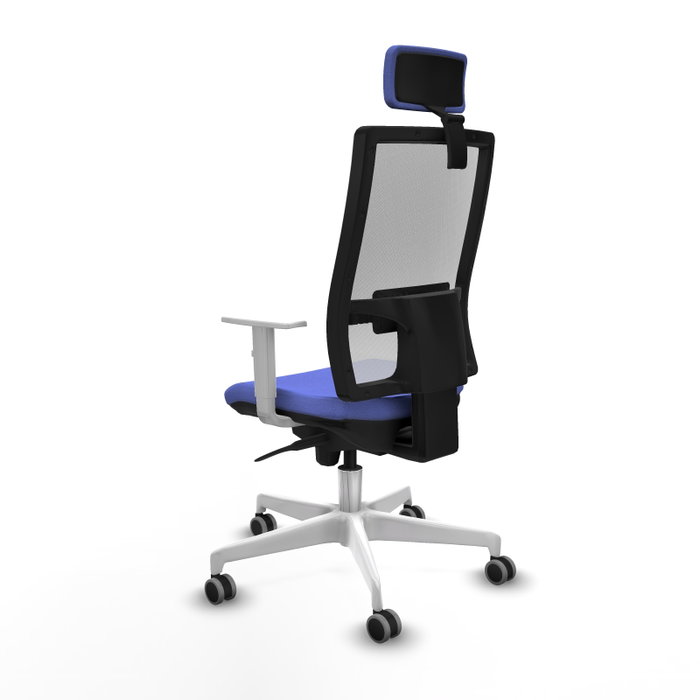 PIQUERAS Y CRESPO Silla de oficina Horna con mecanismo Sincro, Azul claro y Blanco PIQUERAS Y CRESPO Silla de oficina Horna con mecanismo Sincro, Azul claro y Blanco