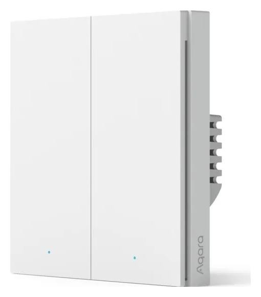 Aqara Smart Wall Switch H1 Blanco con Neutro y Doble Pulsador Aqara Smart Wall Switch H1 Blanco con Neutro y Doble Pulsador