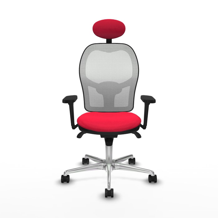 PIQUERAS Y CRESPO Silla de oficina Jorquera Roja y Blanca
