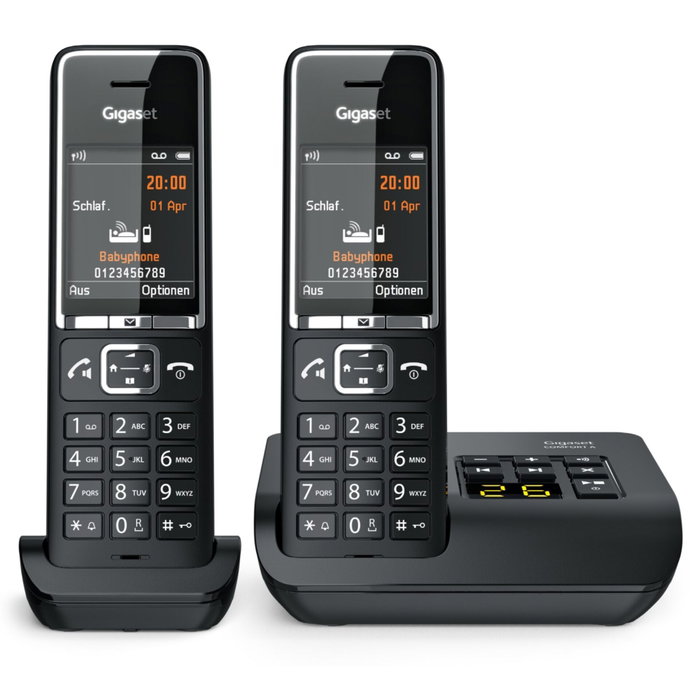 Gigaset Comfort 550A duo negro/cromo
