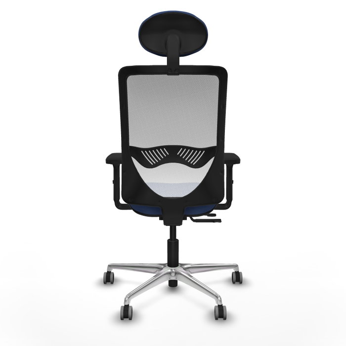 PIQUERAS Y CRESPO Silla de oficina Zulema con mecanismo Sincro/Traslack, Azul marino y Blanco PIQUERAS Y CRESPO Silla de oficina Zulema con mecanismo Sincro/Traslack, Azul marino y Blanco