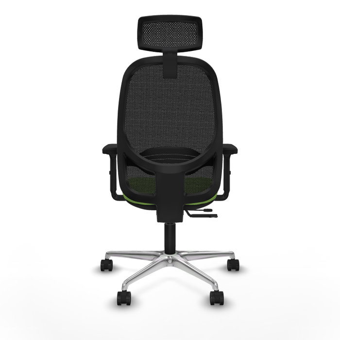 PIQUERAS Y CRESPO Silla de oficina Cilanco con mecanismo Sincro/Traslack, Pistacho y Negro