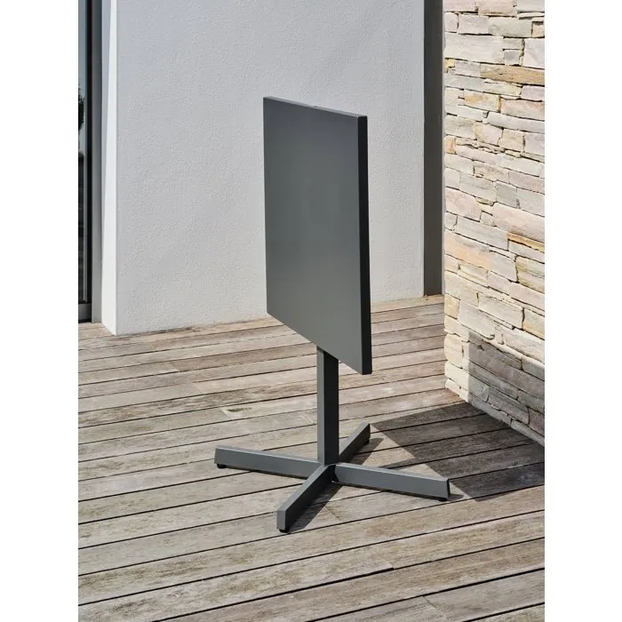 City Garden Mesa auxiliar Louise CITY GARDEN 70 x 70 cm Tablero acero plegable Antracita LOUISETB70AANTH City Garden Mesa auxiliar Louise CITY GARDEN 70 x 70 cm Tablero acero plegable Antracita LOUISETB70AANTH