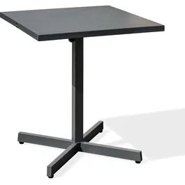 City Garden Mesa auxiliar Louise CITY GARDEN 70 x 70 cm Tablero acero plegable Antracita LOUISETB70AANTH