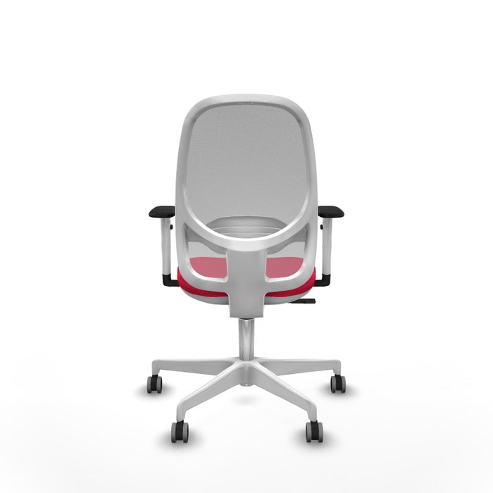PIQUERAS Y CRESPO Silla de oficina Cilanco con mecanismo Sincro, Rojo y Gris