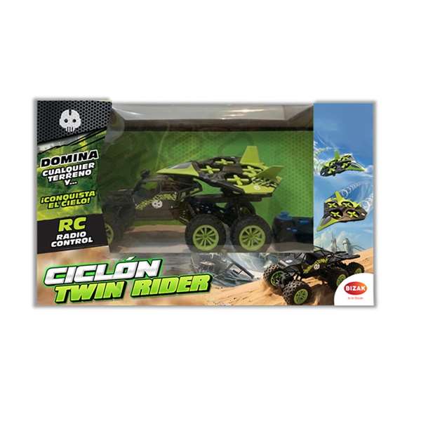 Bizak Ciclon Twin Rider 2.4 GHz 2 en 1 Vehículo y Avión