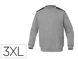 Deltaplus Sudadera Olinó con Refuerzo en Espalda y Codos Gris Talla 3XL
