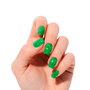 Nooves Láminas de Uñas de Gel Jade Glitter Glam Verde 20 Unidades