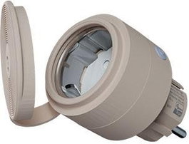 Shelly Wave Outdoor Plug S LR Z-Wave Mocha