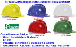 SIFER Casco de Obra Homologado 5810 Rojo
