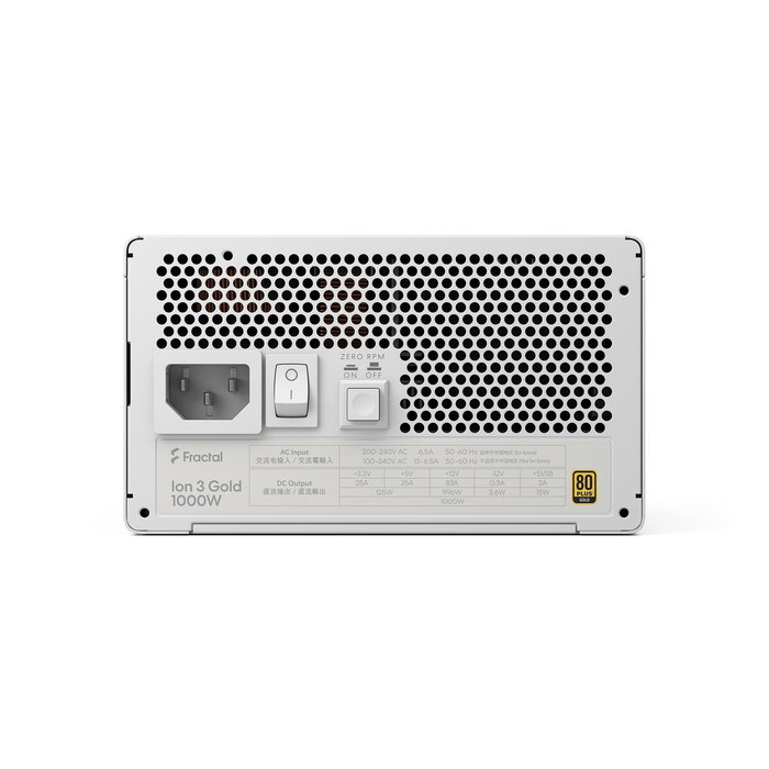 Fractal Design ION 3 1000 W 80 Plus Gold Blanca (FD-P-IA3G-101)</div> Fractal Design ION 3 1000 W 80 Plus Gold Blanca (FD-P-IA3G-101)</div>