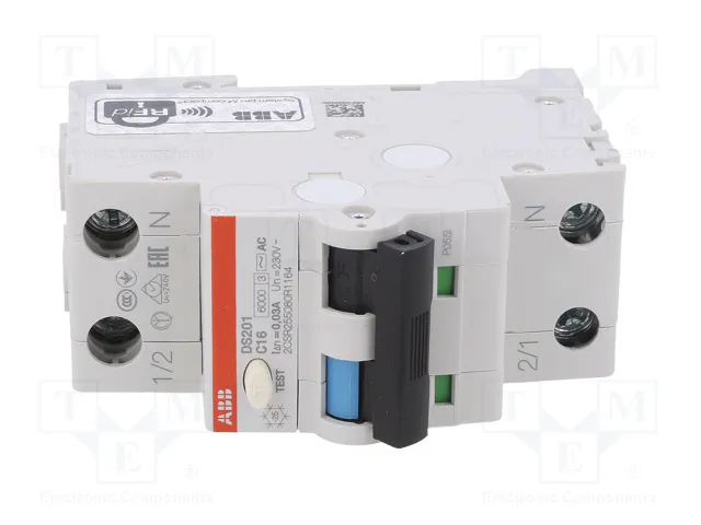 ABB DS201AC-C16/0.03 RCBO 16A 30mA 1+N
