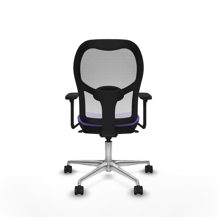 PIQUERAS Y CRESPO Silla de oficina Jorquera con mecanismo Sincro, Tela Lila y Malla Blanca PIQUERAS Y CRESPO Silla de oficina Jorquera con mecanismo Sincro, Tela Lila y Malla Blanca