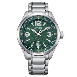Citizen AW1830-88X Pilot Traveler con esfera verde