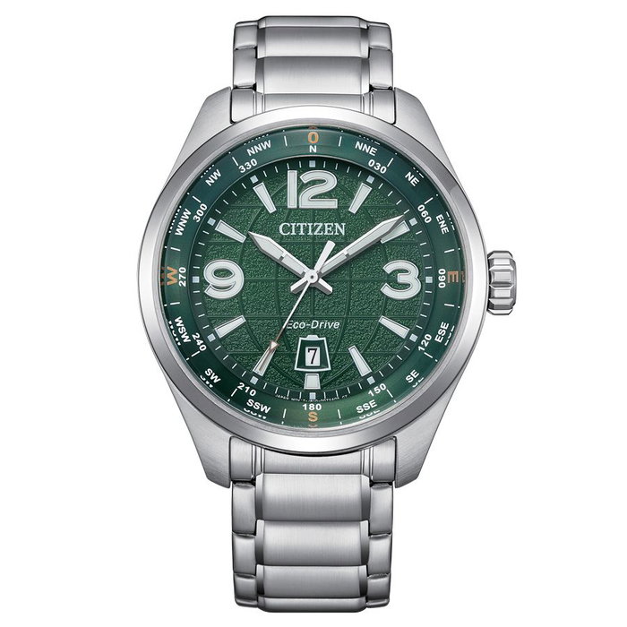 Citizen AW1830-88X Pilot Traveler con esfera verde Citizen AW1830-88X Pilot Traveler con esfera verde
