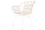 DKD Home Decor Silla de Ratán Sintético Blanco