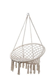 DKD Home Decor Silla Colgante para Terraza y Jardín, Crudo, 63 x 120 x 80 cm