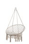 DKD Home Decor Silla Colgante de Algodón y Acero Crudo