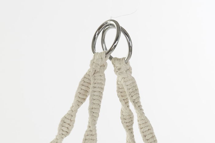 DKD Home Decor Silla Colgante para Terraza y Jardín, Crudo, 63 x 120 x 80 cm