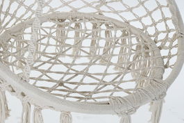 DKD Home Decor Silla Colgante para Terraza y Jardín, Crudo, 63 x 120 x 80 cm