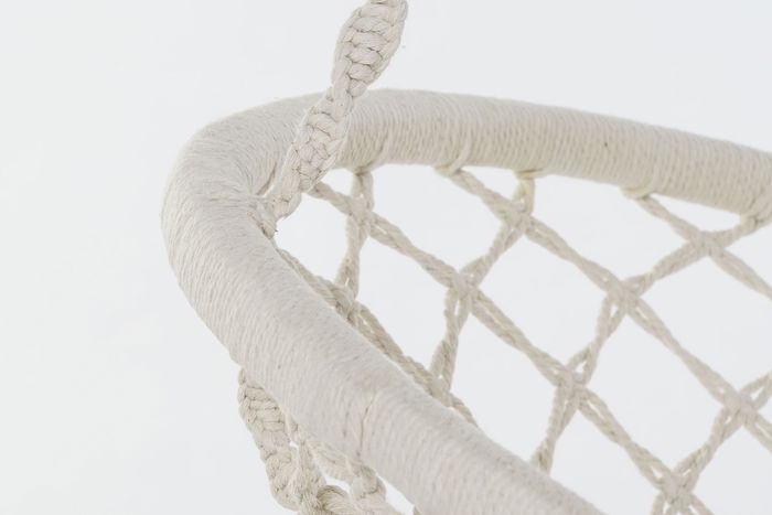 DKD Home Decor Silla Colgante para Terraza y Jardín, Crudo, 63 x 120 x 80 cm