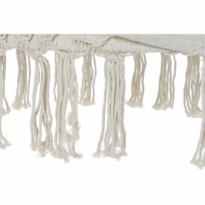 DKD Home Decor Silla Colgante de Algodón y Acero Crudo