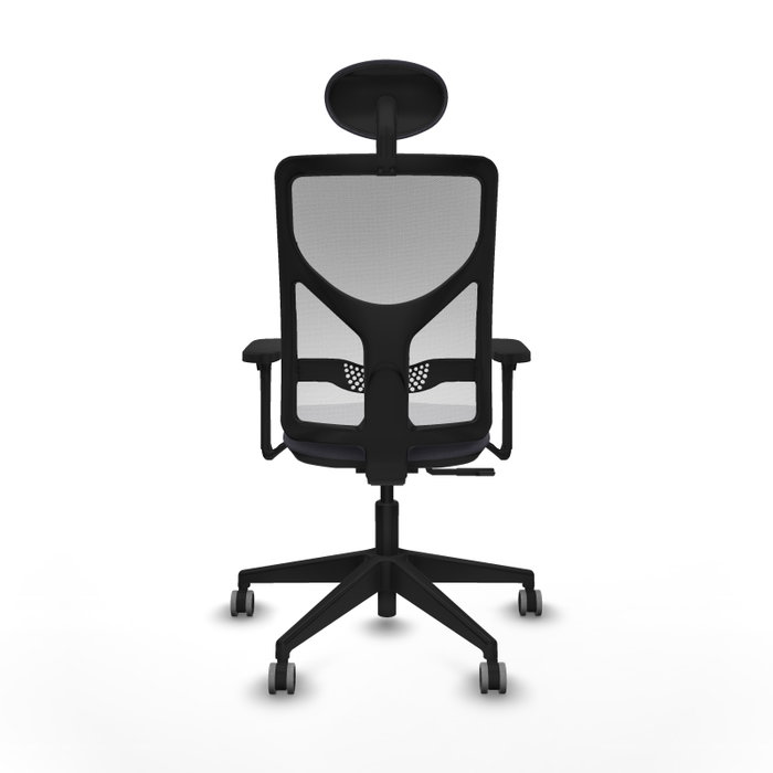 Silla de oficina Motilla con mecanismo Sincro tapizada con Tela color Gris oscuro y malla color Blanco. Equipada con lumbar 1D, Brazos 3D, Cabecero Fijo y Ruedas 65 mm parqué Silla de oficina Motilla con mecanismo Sincro tapizada con Tela color Gris oscuro y malla color Blanco. Equipada con lumbar 1D, Brazos 3D, Cabecero Fijo y Ruedas 65 mm parqué