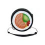 Oh My Pop Bolso Bandolera Sushi Maki Negro 15,5x15,5x9cm Material PVC