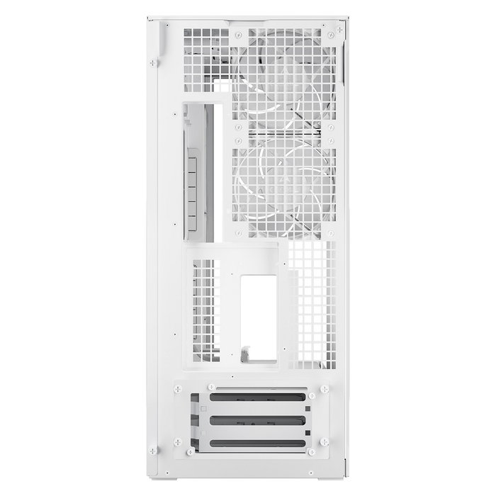 ARCTIC Xtender VG Torre PC Midi Blanca con Ventana de Cristal Templado para Gaming, GPU Vertical, RGB, Gestión de Cables, Soporte EATX, USB 3.2, 7 Ranuras