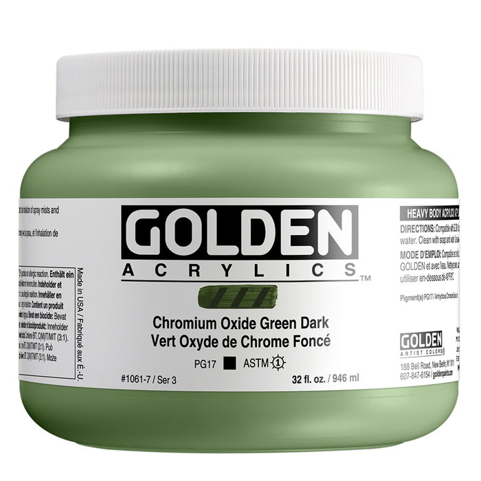 Golden Heavy Body Verde Óxido de Cromo Oscuro 946 ml Golden Heavy Body Verde Óxido de Cromo Oscuro 946 ml