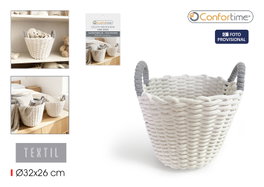 Inde Cesta Almacenaje Redonda 32x26 cm Confortime (6 Unidades)
