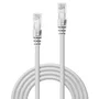 Lindy 48096 Cable de Red Cat6 U/UTP (UTP) 7,5 Metros Blanco, Conectores RJ-45 Macho Chapados en Oro, para 10/100/1000Base-T