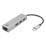 ACT AC7055 Hub USB-C con 3 puertos USB 3.2 Gen 1 y puerto Ethernet Gigabit Gris