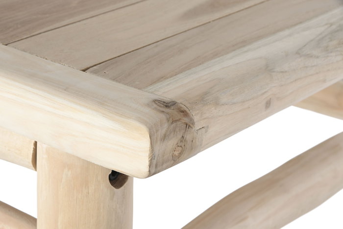 DKD Home Decor Mesa de Teca Natural Cvtroncos DKD Home Decor Mesa de Teca Natural Cvtroncos