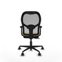 PIQUERAS Y CRESPO Silla de oficina Jorquera con mecanismo Sincro/Traslack Crema y Gris