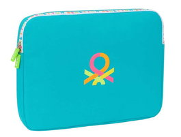 Funda para Portátil Benetton Summer Azul 15,6'' 39,5 x 27,5 x 3,5 cm