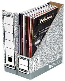 Revistero Fellowes Bankers Box Carton A4 Gris (Set de 10)