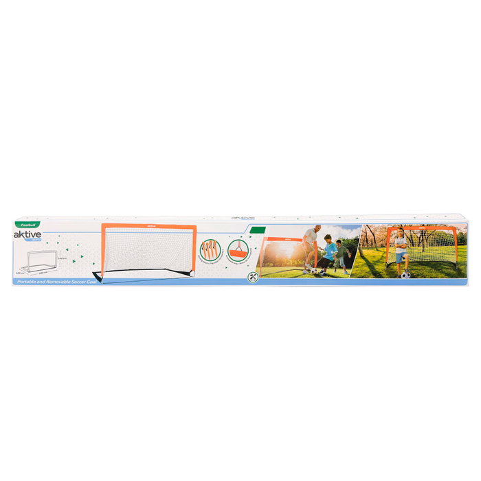 Aktive Sports Portería de fútbol plegable 200x100x100 cm