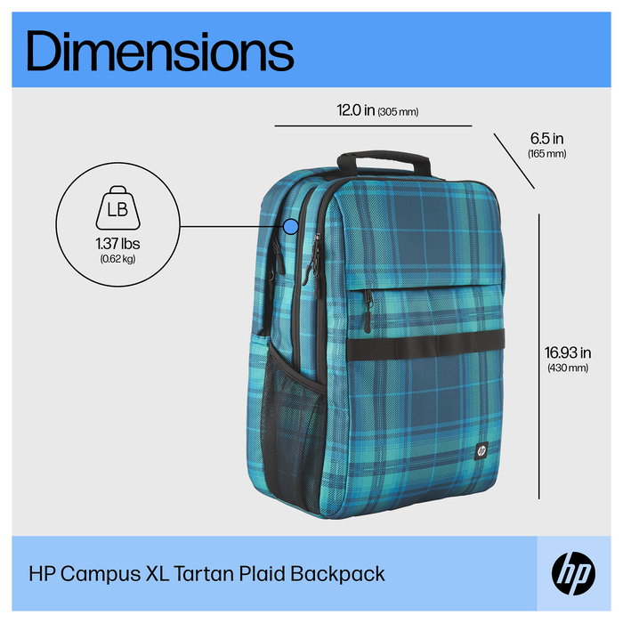 HP Mochila Campus XL Tie Dye para Portátil de 16.1 Pulgadas, Negra y Naranja, Resistente al Agua